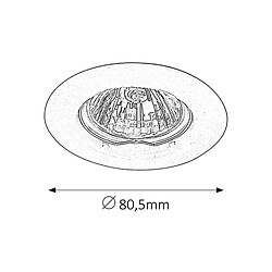 Avis Spot Rabalux luminaire encastré, IP20, chrome satiné, GU5.3, 12V, Spot Relight