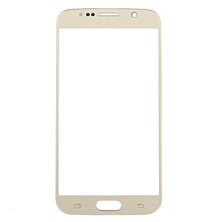 Wewoo Vitre or pour Samsung Galaxy S6 / G920F pièce détachée Lentille en verre extérieure d'écran avant