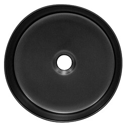 ML DESIGN MODERN LIVING Lavabo 355x120 mm céramique noir Rond