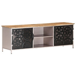 Maison Chic Meuble TV scandinave - Banc TV pour salon 120x30x40 cm Bois de manguier brut -MN91307