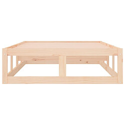 Maison Chic Lit adulte - Lit simple Cadre de lit,Structure du lit Contemporain 90x200 cm Bois massif -MN42027 pas cher