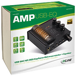 Avis InLine AmpUSB-EQ, Hi-Res AUDIO HiFi DSD DAC audio USB, amplificateur de tube à vide pour casque et égaliseur