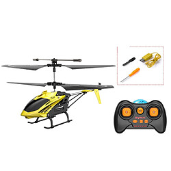 Universal S11 RC Helicopter IR 3 canaux RC à lame unique télécommandé modèle d'hélicoptère jouet RTF cadeau jouet pour les enfants | Syma S107G | Modèle intelligent de l'hélicoptère de contrôle(Jaune) 