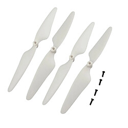 hélice et anneau protecteur de protection pour hubsan h502s h502e h502t h507a blanc pas cher