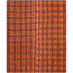 Vidal Tapis de laine 179x148 orange Jajim 