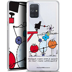 Caseink Coque Pour Samsung Galaxy A71 (A715) (6.7 ) [Gel HD Collection Les Shadoks ? Design Pourquoi faire Simple - Souple - Ultra Fin - Imprimé en France]