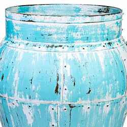 Vase Alexandra House Living Bleu Bois de manguier 45 x 60 x 45 cm pas cher