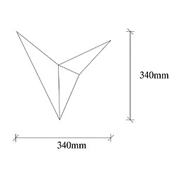 Avis Vente-Unique Applique en métal - L. 34 x P. 5 x H. 34 cm - Doré - BIRDO