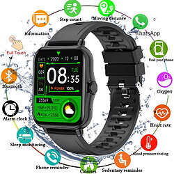 Universal Montre intelligente 1,69 pouces Podomètre sportif Montre intelligente Hommes Femmes Sommeil Température Cardiofréquence Montre IOS |