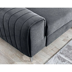 Acheter Bestmobilier Talisay - canapé d'angle droit - 5 places - convertible avec coffre - en velours