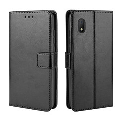 Etui en PU Cheval fou noir pour votre Alcatel 1B (2020)/1A (2020)