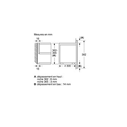 Micro-ondes solo encastrable 21l 900w noir - BFR7221B1 - BOSCH pas cher