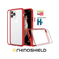 RhinoShield Coque Compatible avec [iPhone 13 Mini] Mod NX - Protection Fine Personnalisable avec Technologie Absorption des Chocs [sans BPA] - Rouge