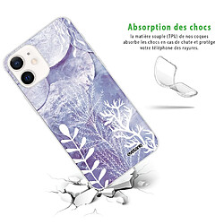 Avis Coque iPhone 12 mini souple transparente Nacre et Algues Motif Ecriture Tendance Evetane