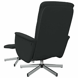 Maison Chic Fauteuil de massage inclinable,Fauteuil luxe de relaxation avec repose-pied noir tissu -MN75826 pas cher