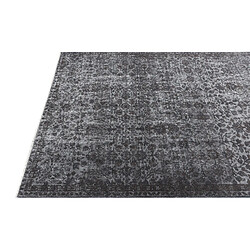 Avis Vidal Tapis de laine 251x145 gris Ultra Vintage