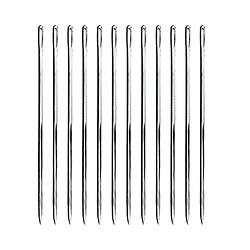 12 pièces Robuste Broches Perruque 6cm Droite Aiguilles Set pour Tricoter À Coudre Perruques Outil Modélisme