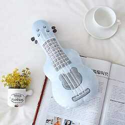 Universal 37 cm oreiller de guitare Instrument de musique en peluche ukuléle Toy Kids Toys Birthday Gift (bleu)