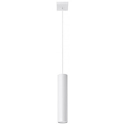 Luminaire Center Suspension LAGOS acier blanc 1 ampoule