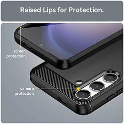 Avis Htdmobiles Coque pour Samsung Galaxy S24 5G - housse etui silicone gel carbone + film ecran - NOIR