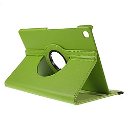 Acheter Etui en PU litchi vert avec béquille rotative à 360° pour votre Samsung Galaxy Tab S5e SM-T720