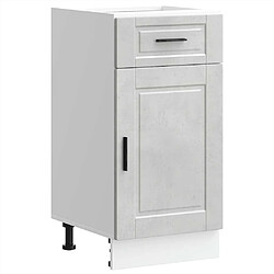 vidaXL Armoire de cuisine Porto gris béton bois d'ingénierie