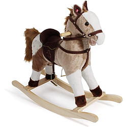 Bayer Chic 2000 Cheval à bascule 46cm Marron clair/blanc