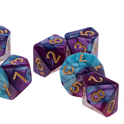 Acheter 10x dés de jeu 16 dés 16mm dés pour jeux de société / enseignement des mathématiques violet et bleu