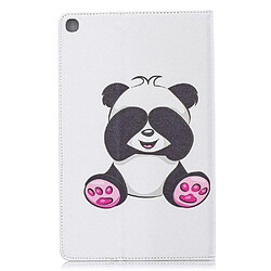 Avis Etui en PU motif imprimé avec support adorable panda pour votre Samsung Galaxy Tab A 10.1 (2019) T510