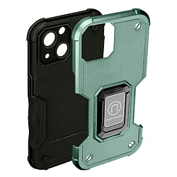 Avizar Coque iPhone 14 Antichoc Hybride avec Anneau Support Magnétique Vert