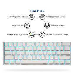 PRO2 Portable Mini Wireless Bluetooth 60% Clavier mécanique pas cher