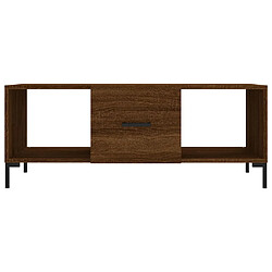 Acheter vidaXL Table basse chêne marron 102x50x40 cm bois d'ingénierie