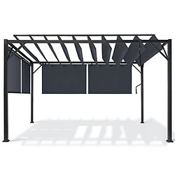 Avis Idmarket Pergola LUXE orientables 3x4 M