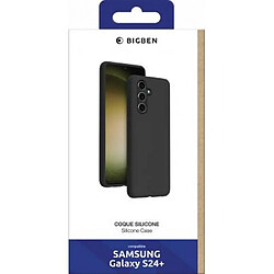 Bigben coque Silicone SoftTouch Noire pour Samsung Galaxy S24+