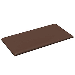 Avis vidaXL Panneaux muraux 12 pcs Marron 30x15 cm Similicuir 0,54 m²