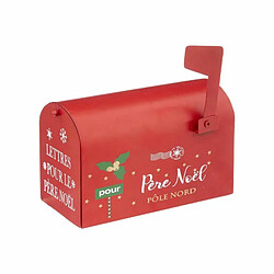 Boîte aux Lettres Déco Soir de Noël 20cm Rouge