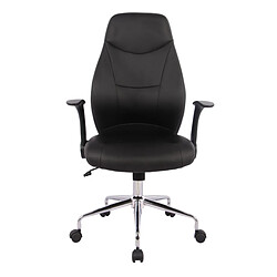 Dansmamaison Fauteuil de bureau avec roulettes Noir - DESKI n°2 Fauteuil de bureau avec roulettes Noir - DESKI n°2 - L 64 x l 66 x H 121 cm