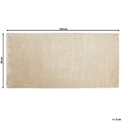 Beliani Tapis beige en viscose 80 x 150 cm GESI II