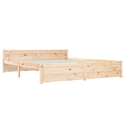 vidaXL Cadre de lit sans matelas bois massif 150x200 cm