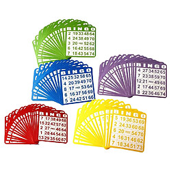 cartes de jeu de bingo en papier