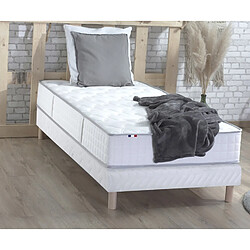 Idliterie Ensemble Matelas Ressorts + Mémoire de forme ODYSSEE + Sommier - Made in France