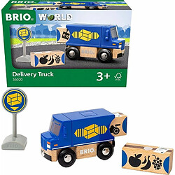 Brio World - 36020 - Camion de Livraison - Accessoire pour Circuit de Train en Bois - avec connexions aimantées - Jouet pour garçons et Filles à partir de 3 Ans