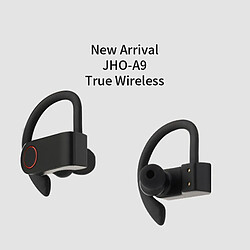 A9 Casque Sans Fil Bluetooth V5.0 Tws Écouteur Sans Fil Bluetooth Sport Casque Antibruit Stéréo Écouteurs Noir pas cher