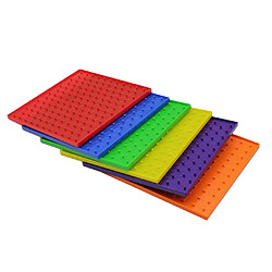 Acheter 6pcs Double Face Peg Geoboard Toy Tie Graphic Learning Kids Jouet éducatif