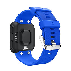 Wewoo Bracelet pour montre connectée Dragonne Sport en silicone Garmin Foreruuner 35 Bleu