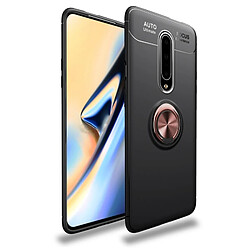 Wewoo Coque Souple Titulaire d'anneau en métal 360 degrés rotation TPU Case pour OnePlus 7 Pro noir + or rose