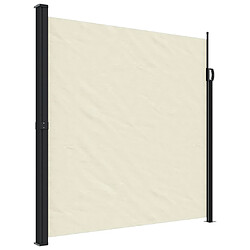 vidaXL Auvent latéral rétractable crème 200x500 cm