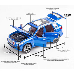 Universal 1/32 Moule en alliage Moulé X5 Véhicule de tout-terrain Simulation Acoustique et Lumière Retour Porte Ouverte Jouet Chariot pour Enfants | Voiture de jouet moulée sous pression (Bleu)