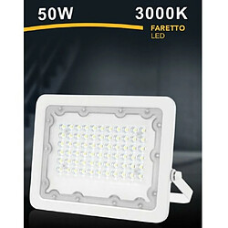 Tradex LED 50 W ULTRA SLIM BLANC EXTÉRIEUR LUMIÈRE NATURELLE 4000K FROID 6500K FS50W-B