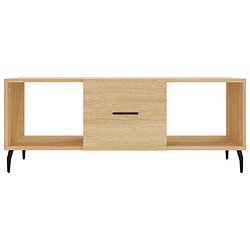 Acheter vidaXL Table basse chêne sonoma 102x50x40 cm bois d'ingénierie